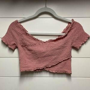 Ambiance pink crop top